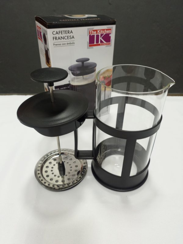Cafetera Embolo Prensa Francesa 350ml Negra - Imagen 7
